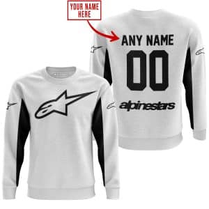 Custom name BraapGirls CUSTOM NAME RACING – LIMITED EDITION – ALPINESTARS – WHITE V2 Alpinestars for motocross girls and dirt bike riders - Alpinestars view 3