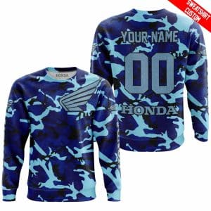 Custom name BraapGirls LIMITED EDITION PRODUCTS – US NAVY V1 – HONDA RACING – CUSTOM NAME Brands for motocross girls and dirt bike riders - Brands view 3