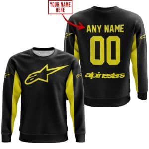 Custom name BraapGirls CUSTOM NAME RACING – LIMITED EDITION – ALPINESTARS – YELOW Alpinestars for motocross girls and dirt bike riders - Alpinestars view 3