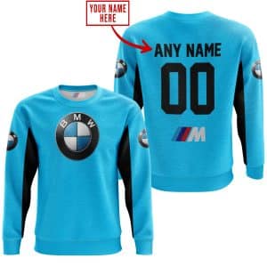 Custom name BraapGirls CUSTOM NAME RACING – LIMITED EDITION – BMW – SKY BLUE V2 BMW for motocross girls and dirt bike riders - BMW view 3