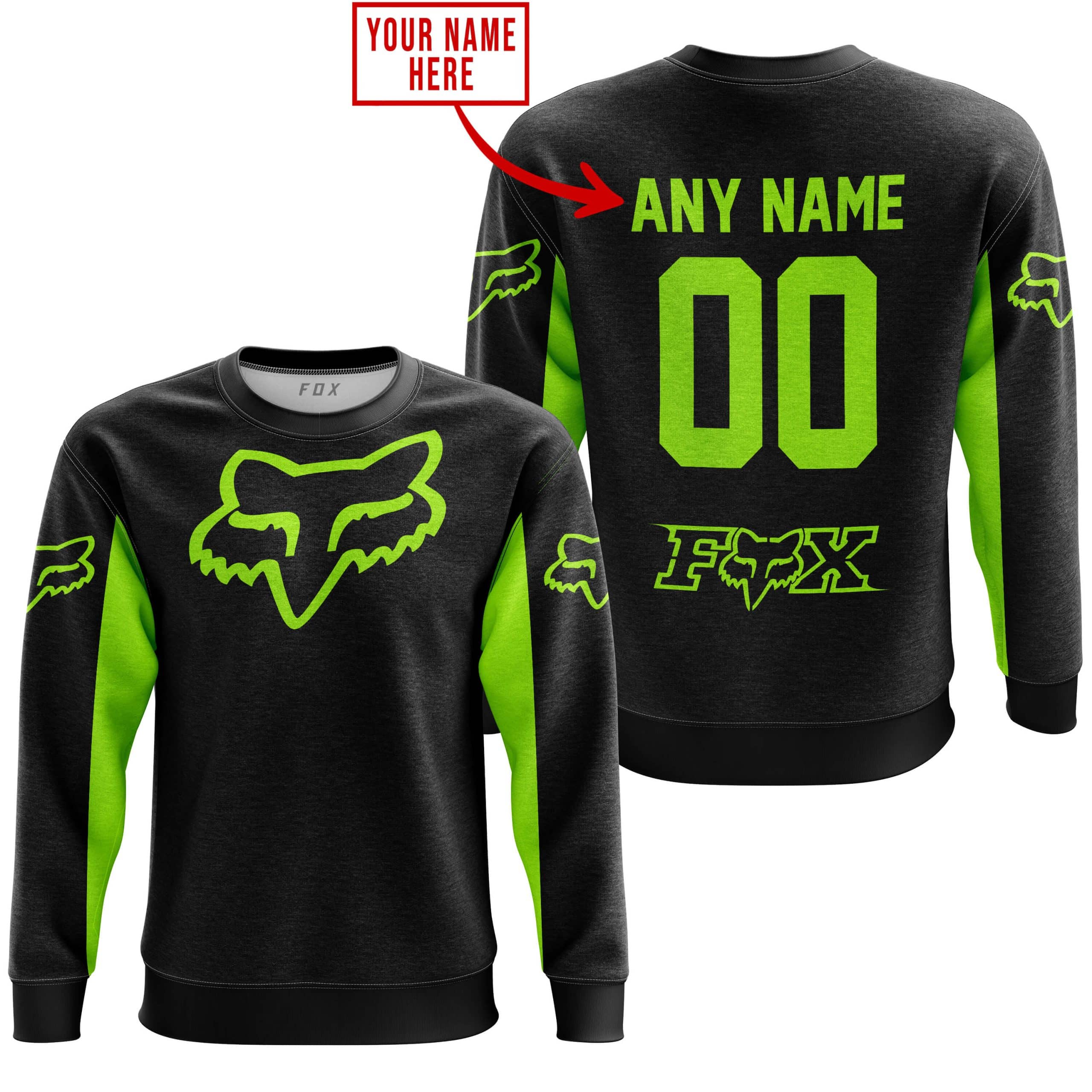 CUSTOM NAME RACING - LIMITED EDITION - FOX RACING - NEON view 5