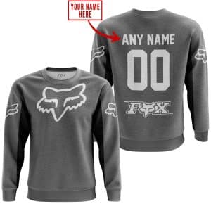 Custom name BraapGirls CUSTOM NAME RACING – LIMITED EDITION – FOX RACING V2 – GREY Brands for motocross girls and dirt bike riders - Brands view 3