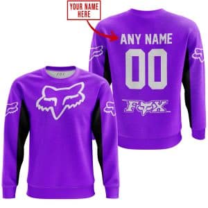 Custom name BraapGirls CUSTOM NAME RACING – LIMITED EDITION – FOX RACING V2 – PURPLE Brands for motocross girls and dirt bike riders - Brands view 3