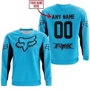 Custom name BraapGirls CUSTOM NAME RACING – LIMITED EDITION – FOX RACING V2 – SKY BLUE Brands for motocross girls and dirt bike riders - Brands view 3