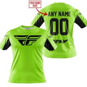 Custom name BraapGirls CUSTOM NAME RACING – LIMITED EDITION – FLY RACING- GREEN 1 V2 Brands for motocross girls and dirt bike riders - Brands view 2