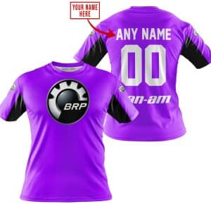 Custom name BraapGirls CUSTOM NAME RACING – LIMITED EDITION – CAN AM – PURPLE V2 Brands for motocross girls and dirt bike riders - Brands view 2