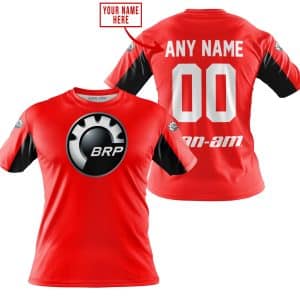 Custom name BraapGirls CUSTOM NAME RACING – LIMITED EDITION – CAN AM – RED V2 Brands for motocross girls and dirt bike riders - Brands view 2