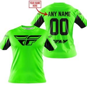 Custom name BraapGirls CUSTOM NAME RACING – LIMITED EDITION – FLY RACING- GREEN V2 Brands for motocross girls and dirt bike riders - Brands view 2