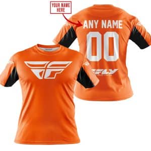 Custom name BraapGirls CUSTOM NAME RACING – LIMITED EDITION – FLY RACING- ORANGE V2 Brands for motocross girls and dirt bike riders - Brands view 2