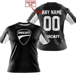 Custom name BraapGirls CUSTOM NAME RACING – LIMITED EDITION – DUCATI – WHITE Brands for motocross girls and dirt bike riders - Brands view 2