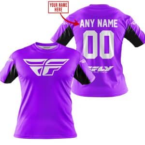 Custom name BraapGirls CUSTOM NAME RACING – LIMITED EDITION – FLY RACING- PURPLE V2 Brands for motocross girls and dirt bike riders - Brands view 2