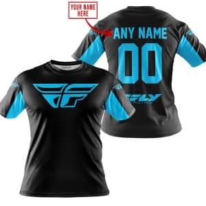 Custom name BraapGirls CUSTOM NAME RACING – LIMITED EDITION – FLY RACING- SKY BLUE Brands for motocross girls and dirt bike riders - Brands view 2