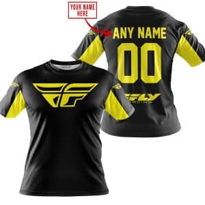 Custom name BraapGirls CUSTOM NAME RACING – LIMITED EDITION – FLY RACING- YELLOW Brands for motocross girls and dirt bike riders - Brands view 2