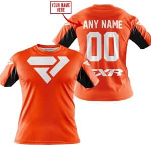 Custom name BraapGirls CUSTOM NAME RACING – LIMITED EDITION – FXR V2 – ORANGE Brands for motocross girls and dirt bike riders - Brands view 2