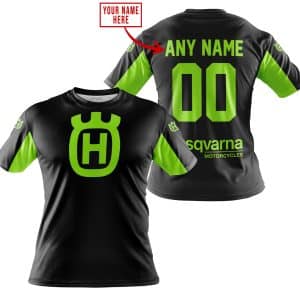 Custom name BraapGirls CUSTOM NAME RACING – LIMITED EDITION – HUSQVARNA – GREEN 1 Brands for motocross girls and dirt bike riders - Brands view 2