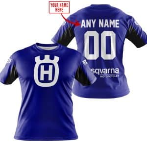 Custom name BraapGirls CUSTOM NAME RACING – LIMITED EDITION – HUSQVARNA – NAVY V2 Brands for motocross girls and dirt bike riders - Brands view 2