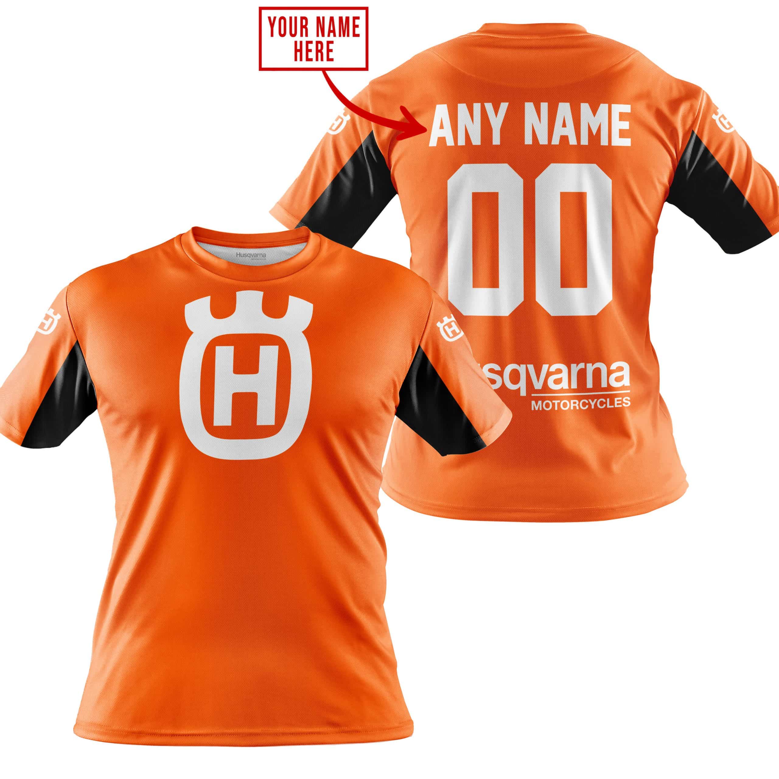 CUSTOM NAME RACING - LIMITED EDITION - HUSQVARNA - ORANGE V2 view 4