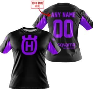 Custom name BraapGirls CUSTOM NAME RACING – LIMITED EDITION – HUSQVARNA – PURPLE Brands for motocross girls and dirt bike riders - Brands view 2