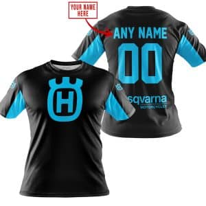 Custom name BraapGirls CUSTOM NAME RACING – LIMITED EDITION – HUSQVARNA – SKY BLUE Brands for motocross girls and dirt bike riders - Brands view 2