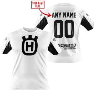 Custom name BraapGirls CUSTOM NAME RACING – LIMITED EDITION – HUSQVARNA – WHITE V2 Brands for motocross girls and dirt bike riders - Brands view 2