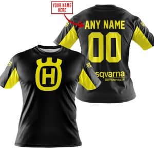 Custom name BraapGirls CUSTOM NAME RACING – LIMITED EDITION – HUSQVARNA – YELLOW Brands for motocross girls and dirt bike riders - Brands view 2