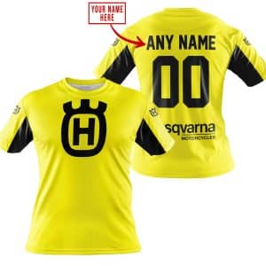 Custom name BraapGirls CUSTOM NAME RACING – LIMITED EDITION – HUSQVARNA – YELLOW V2 Brands for motocross girls and dirt bike riders - Brands view 2
