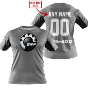Custom name BraapGirls CUSTOM NAME RACING – LIMITED EDITION – SEA DOO – GREY V2 Brands for motocross girls and dirt bike riders - Brands view 3