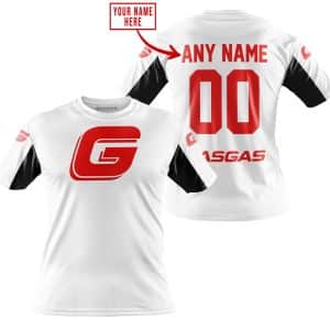 Custom name BraapGirls CUSTOM NAME RACING – LIMITED EDITION – GAS GAS – WHITE V2 Brands for motocross girls and dirt bike riders - Brands view 2