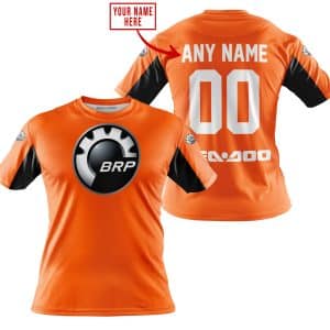 Custom name BraapGirls CUSTOM NAME RACING – LIMITED EDITION – SEA DOO – ORANGE V2 Brands for motocross girls and dirt bike riders - Brands view 2