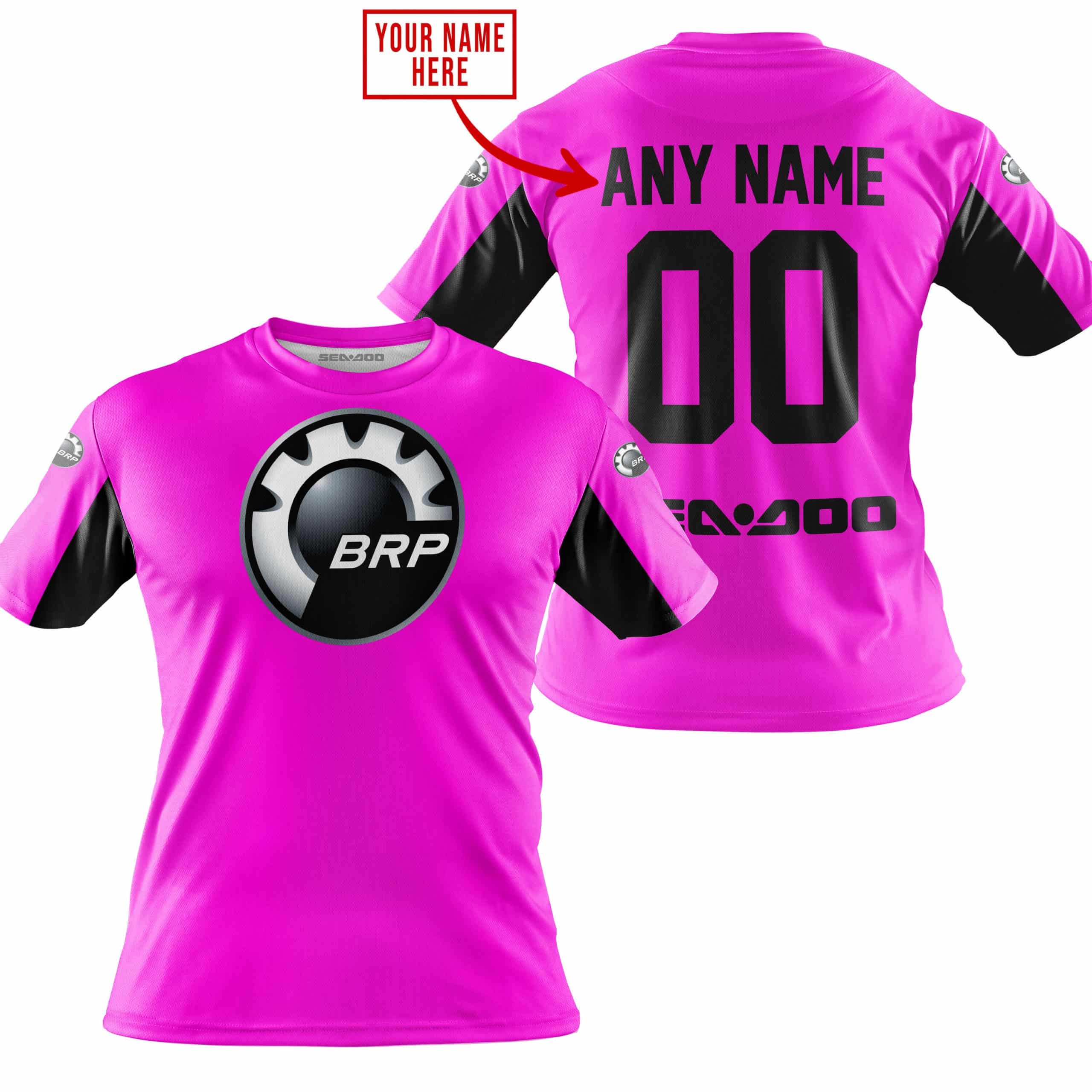 CUSTOM NAME RACING - LIMITED EDITION - SEA DOO - PINK V2 view 4