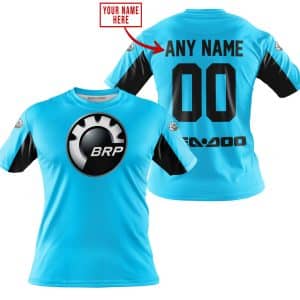 Custom name BraapGirls CUSTOM NAME RACING – LIMITED EDITION – SEA DOO – SKY BLUE V2 Brands for motocross girls and dirt bike riders - Brands view 2