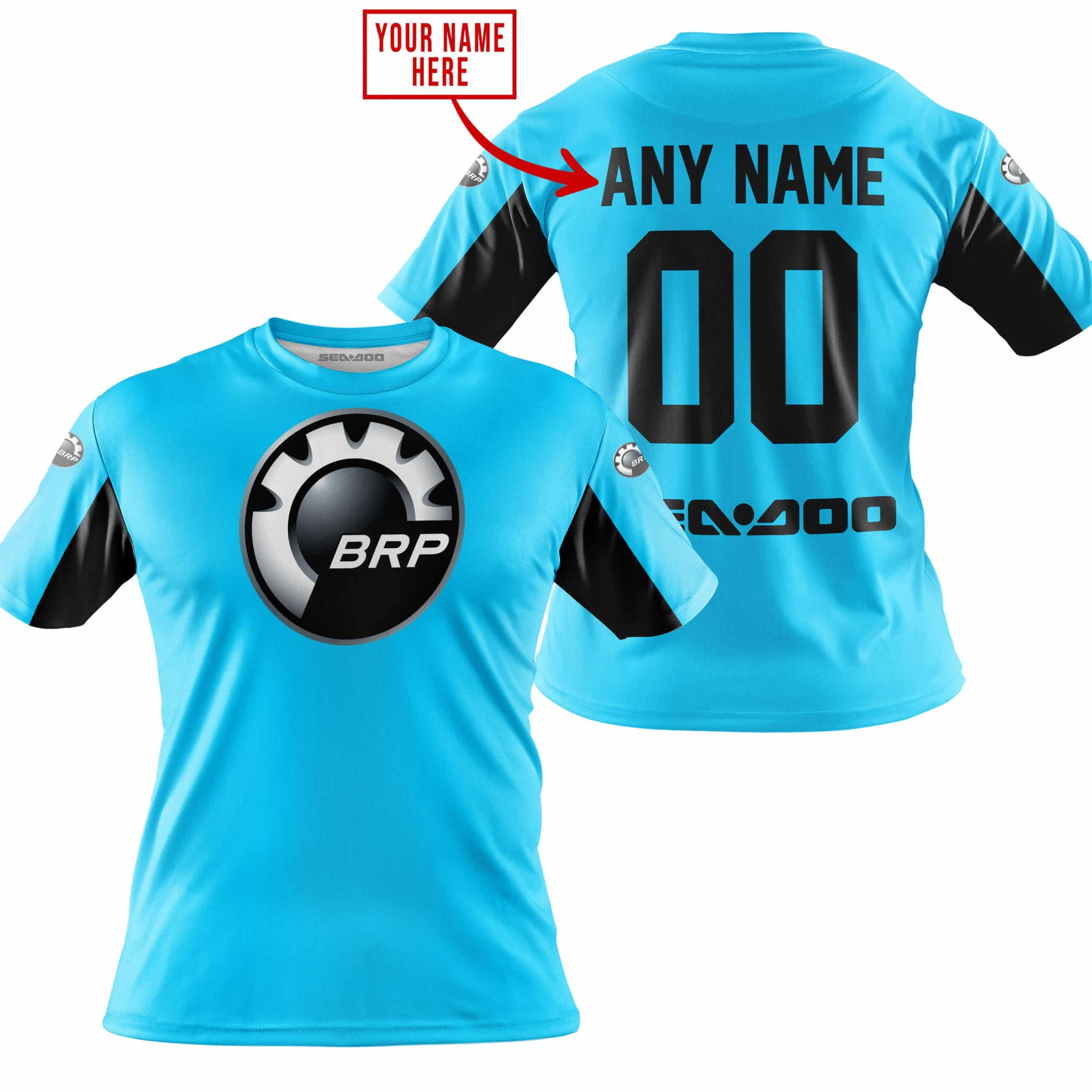CUSTOM NAME RACING - LIMITED EDITION - SEA DOO - SKY BLUE V2 view 4