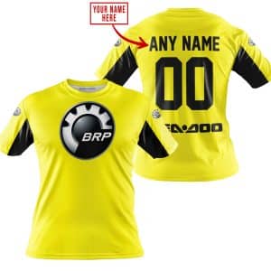 Custom name BraapGirls CUSTOM NAME RACING – LIMITED EDITION – SEA DOO – YELOW V2 Brands for motocross girls and dirt bike riders - Brands view 2