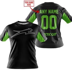 Custom name BraapGirls CUSTOM NAME RACING – LIMITED EDITION – ARCTIC CAT – GREEN Arctic Cat for motocross girls and dirt bike riders - Arctic Cat view 2