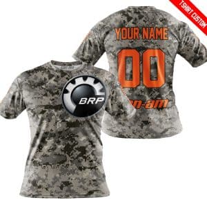 Custom name BraapGirls LIMITED EDITION PRODUCTS – US ARMY – CAN AM RACING – CUSTOM NAME – ORANGE Brands for motocross girls and dirt bike riders - Brands view 2