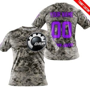 Custom name BraapGirls LIMITED EDITION PRODUCTS – US ARMY – CAN AM RACING – CUSTOM NAME – PURPLE Brands for motocross girls and dirt bike riders - Brands view 2