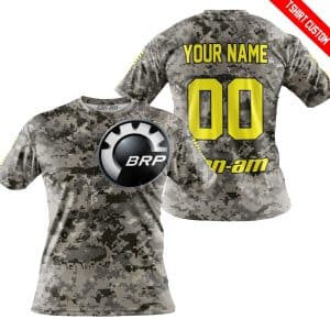 Custom name BraapGirls LIMITED EDITION PRODUCTS – US ARMY – CAN AM RACING – CUSTOM NAME – YELLOW Brands for motocross girls and dirt bike riders - Brands view 2