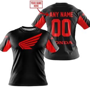 Custom name BraapGirls CUSTOM NAME RACING – LIMITED EDITION – HONDA – RED Brands for motocross girls and dirt bike riders - Brands view 1