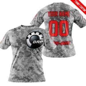 Custom name BraapGirls LIMITED EDITION PRODUCTS – US ARMY V1 – CAN AM RACING – CUSTOM NAME – RED Brands for motocross girls and dirt bike riders - Brands view 2