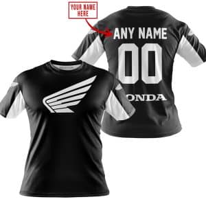 Custom name BraapGirls CUSTOM NAME RACING – LIMITED EDITION – HONDA – WHITE Brands for motocross girls and dirt bike riders - Brands view 2
