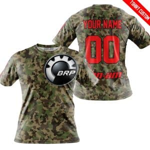 Custom name BraapGirls LIMITED EDITION PRODUCTS – US ARMY V3 – CAN AM RACING – CUSTOM NAME – RED Brands for motocross girls and dirt bike riders - Brands view 2