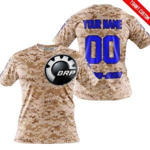 Custom name BraapGirls LIMITED EDITION PRODUCTS – US MARINE – CAN AM RACING – CUSTOM NAME – BLUE Brands for motocross girls and dirt bike riders - Brands view 2
