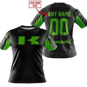 Custom name BraapGirls CUSTOM NAME RACING – LIMITED EDITION – KAWASAKI – GREEN Brands for motocross girls and dirt bike riders - Brands view 2