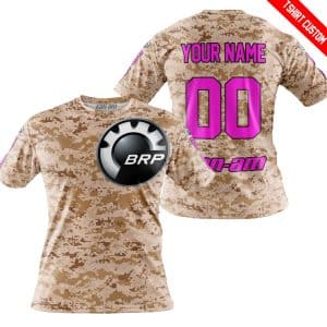 Custom name BraapGirls LIMITED EDITION PRODUCTS – US MARINE – CAN AM RACING – CUSTOM NAME – PINK Brands for motocross girls and dirt bike riders - Brands view 2