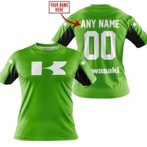 Custom name BraapGirls CUSTOM NAME RACING – LIMITED EDITION – KAWASAKI – GREEN V2 Brands for motocross girls and dirt bike riders - Brands view 2