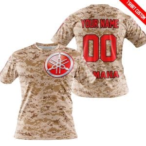 Custom name BraapGirls LIMITED EDITION PRODUCTS – US MARINE – YAMAHA RED RACING V1 – CUSTOM NAME Brands for motocross girls and dirt bike riders - Brands view 2