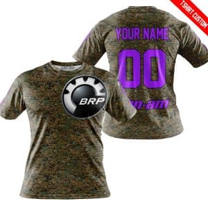 Custom name BraapGirls LIMITED EDITION PRODUCTS – US MARINE V1 – CAN AM RACING – CUSTOM NAME – PURPLE Brands for motocross girls and dirt bike riders - Brand...