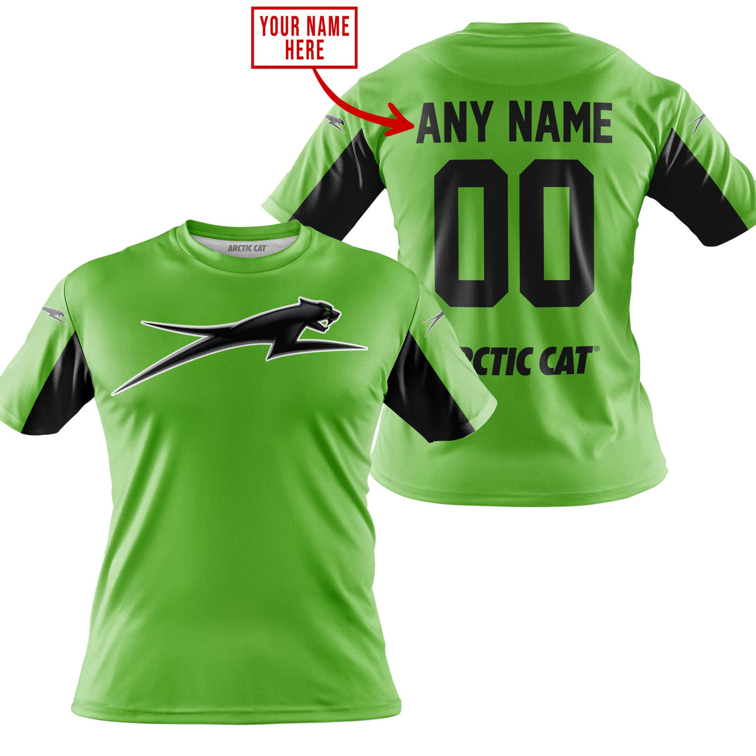 CUSTOM NAME RACING - LIMITED EDITION - ARCTIC CAT - GREEN V2 view 4