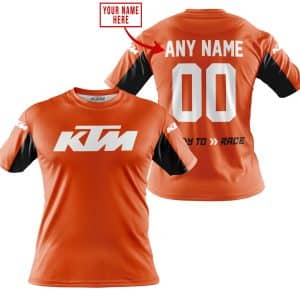 Custom name BraapGirls CUSTOM NAME RACING – LIMITED EDITION – KTM – ORANGE V2 Brands for motocross girls and dirt bike riders - Brands view 2