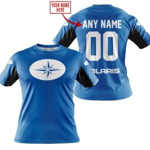 Custom name BraapGirls CUSTOM NAME RACING – LIMITED EDITION – POLARIS – BLUE V2 Brands for motocross girls and dirt bike riders - Brands view 2